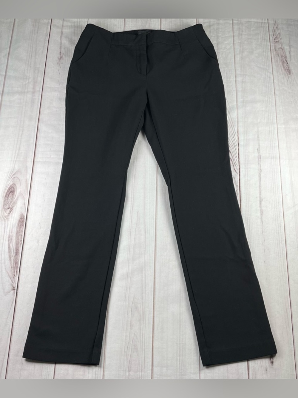 So Slimming by Chico’s Manhattan Trouser Pants Womens XS 2 Black Straight Career